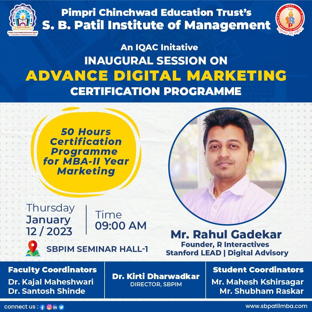 Advance Digital Marketing Certification Program