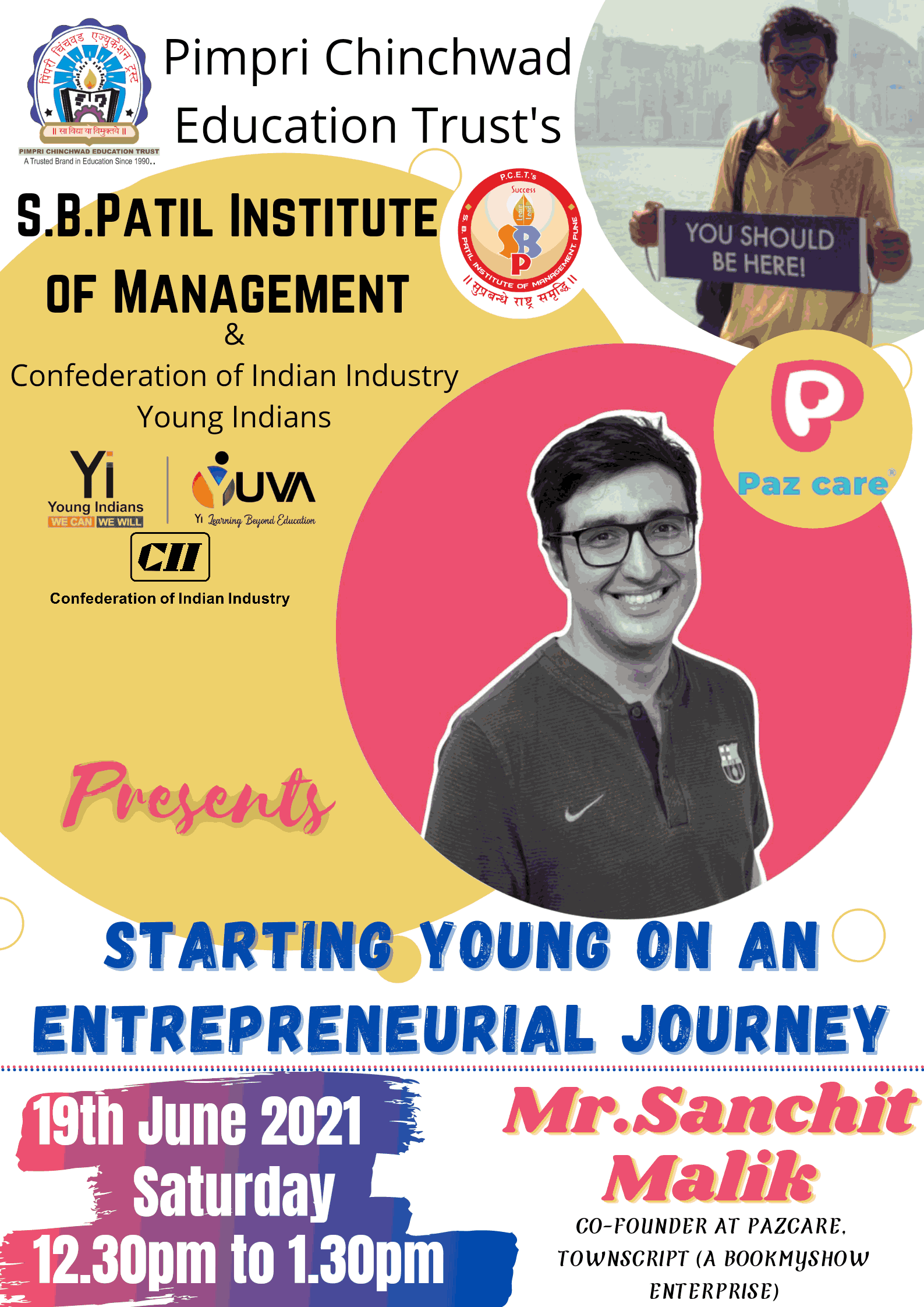CII Young Indians Yuva Guest Sessions, SBPIM